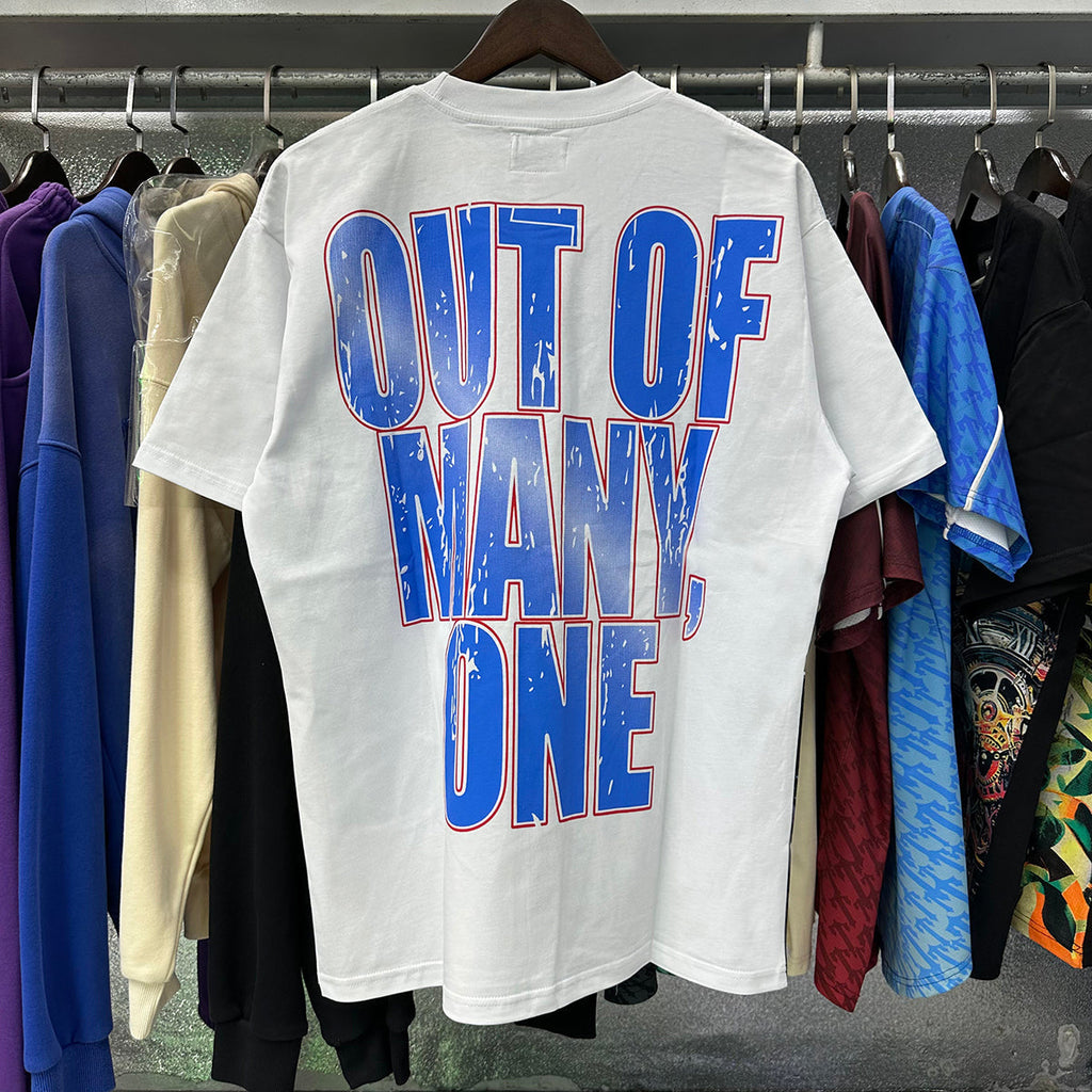 Godspeed T-shirts Speech Skull Printing Cotton Casual Crew Neck Short Sleeve Men and Women