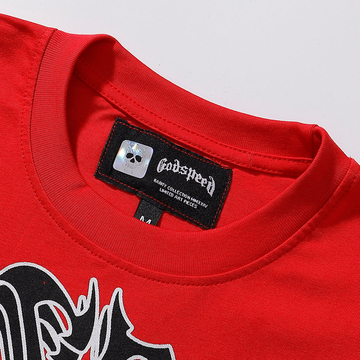 Godspeed T-shirts Sports Car Skull Racer Printed Cotton Casual Short Sleeve Men and Women