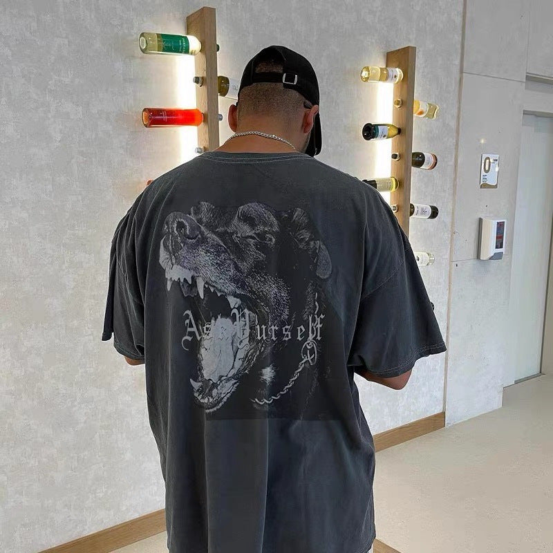 Askyurself T-shirts Summer round Neck Loose Short Sleeves T-shirt