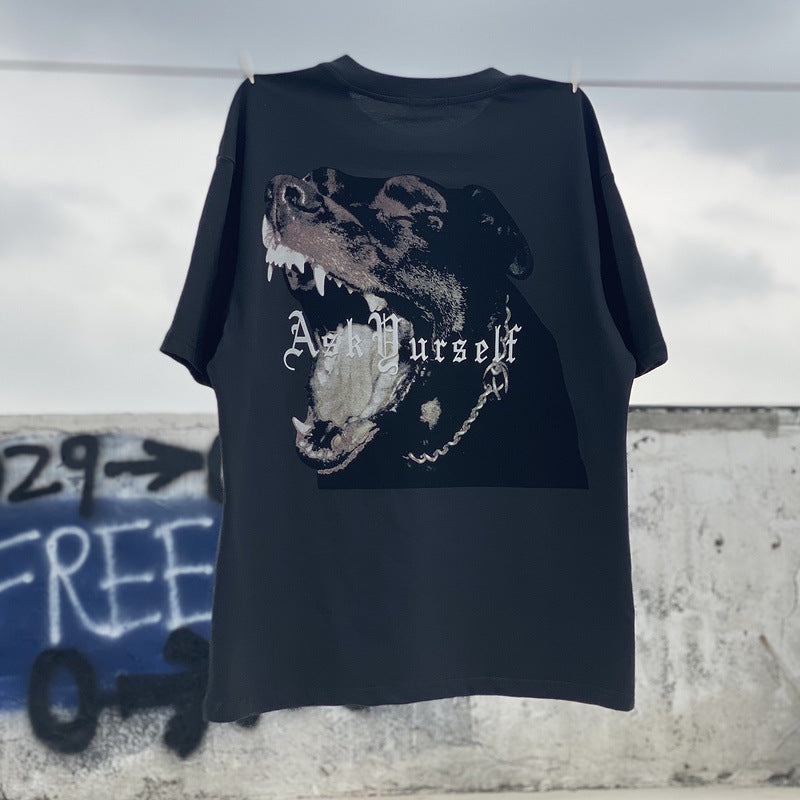 Askyurself T-shirts Summer round Neck Loose Short Sleeves T-shirt