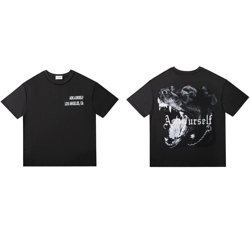 Askyurself T-shirts Loose Printed Couple Men and Women