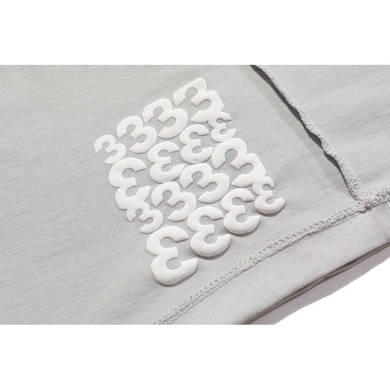 RRR123 T-shirt Embossed loose T-shirt