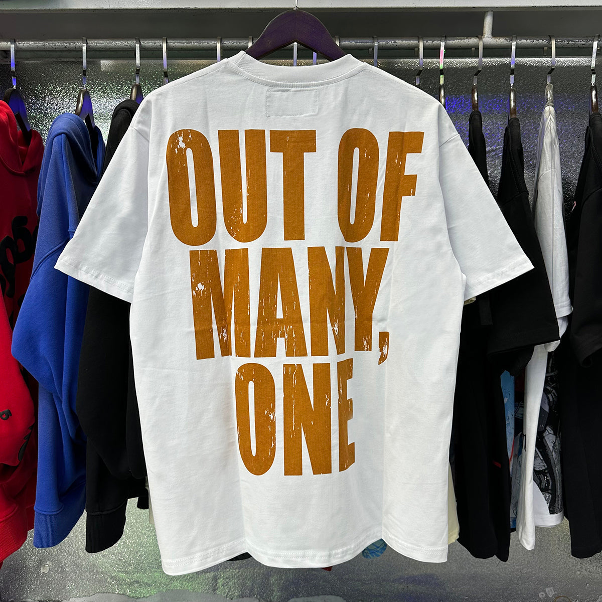 Godspeed T-shirts Skull Bee Sunflower Print Cotton Short Sleeve Men and Women